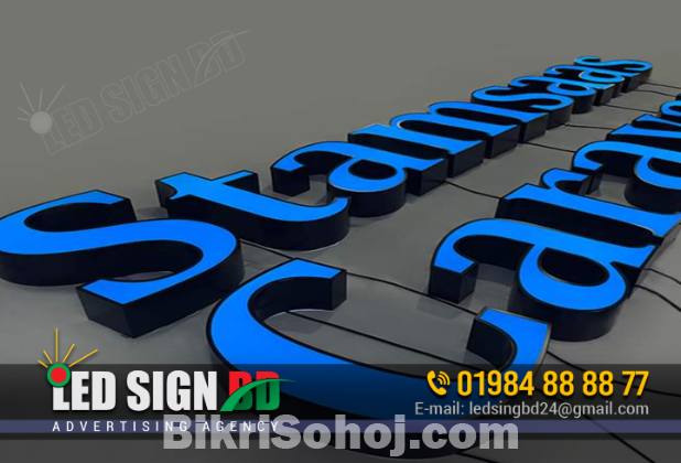 Acrylic Top Letter with Led Sign Board Neon
